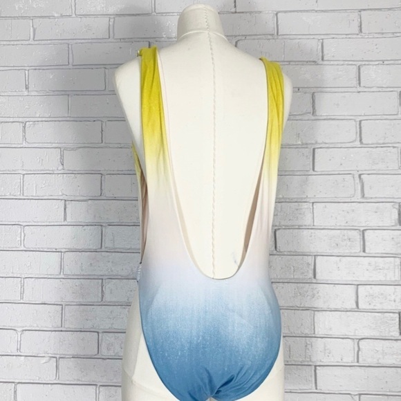 Aerie Women’s Yellow and Blue Ombré Swimsuit - Picture 8 of 9